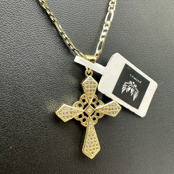 NWT Retail $153.98 Elegant Gift Cross Pendant Necklace W/ 20inch Chain - Picture 4 of 10